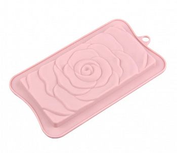 Форма силиконовая для шоколадной плитки "Роза"