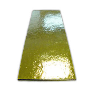 Подложка картонная прямоугольная 4,5 х 13 см, золото, 1 шт
