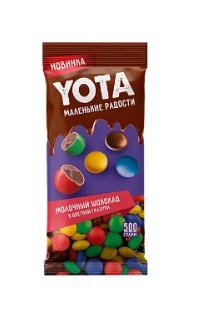 Драже «Yota» молочный шоколад в цветной глазури, 40 г
