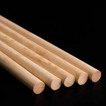 Палочки деревянные для укрепления ярусов, h=40 см, d=10 мм, 5 шт