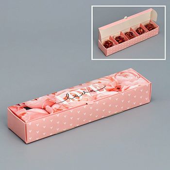 Коробка для 5 конфет «Love», 5 × 21 × 3.3 см