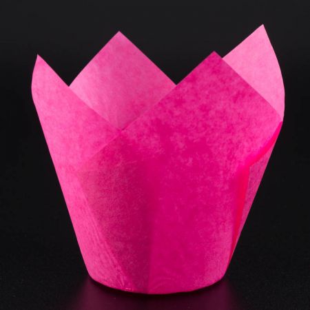 Форма-тюльпан для выпечки Розовая 80 х 50, 1 шт