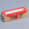 Коробочка для макарун «Новогодняя почта» 18 х 5,5 х 5,5 см