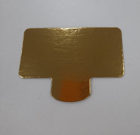Подложка 98*68 мм крт.лам. золото/золото с ручкой 0,8 мм