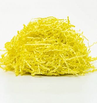 Цветная бумага наполнитель Лимонно-желтый [125] 3 мм, 50 г