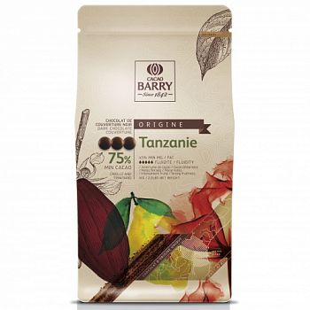 Шоколад тёмный Tanzanie 75%, Cacao Barry, Франция, 100 г