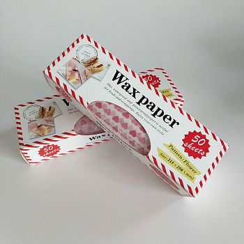 Бумага для бенто-тортов Сердечки 25 х 21,5 см, 50 листов