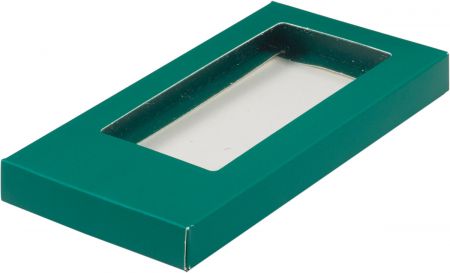 Коробка для шоколадной плитки 160*80*17 мм (зеленая матовая)