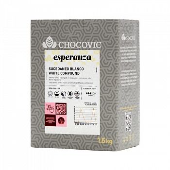 Глазурь шоколадная белая Chocovic Esperanza, 1,5 кг