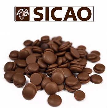 Шоколад молочный "Sicao", 33,6% какао, каллеты 500 г