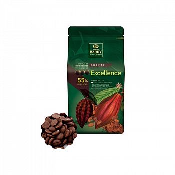 Шоколад темный Excellence 55%, Cacao Barry, Франция, 250 г