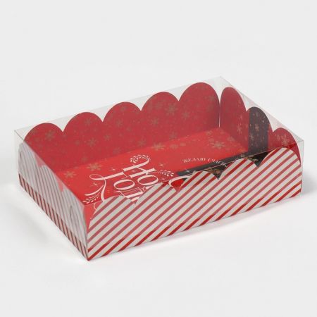 Коробка подарочная с PVC крышкой «Ретро», 20 × 30 × 8 см