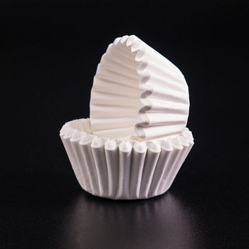 Капсулы бумажные для конфет Белые 25 х 18 мм, МИНИ упаковка
