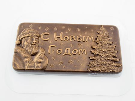 Форма для шоколада "Дед Мороз и Елка"