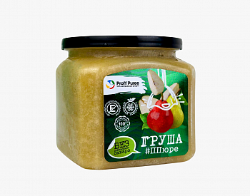 Замороженное фруктовое пюре Proff Puree Груша без сахара, 500 г