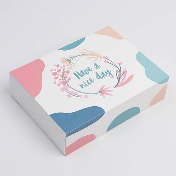 Коробка для сладостей «Have a nice day», 20 × 15 × 5 см