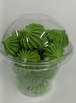 Безе-мини в стакане (зеленое)