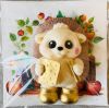 Фигурка из шоколадной глазури Ёжик с книгой