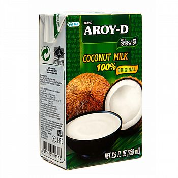Кокосовое молоко Tetra Pak, AROY-D, 250 мл
