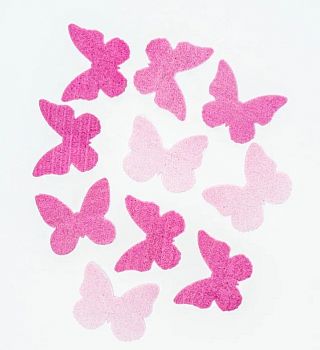 Вафельные бабочки цветные двухсторонние, 10 шт, МИКС №2