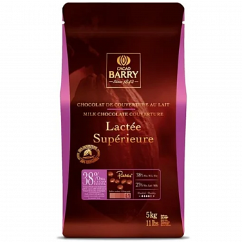 Шоколад молочный Lactee Superieure, 38,2%, Cacao Barry, 5 кг