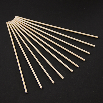 Палочки деревянные для леденцов, h=20 см, d=3 мм, 10 шт