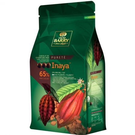 Шоколад темный кувертюр Inaya 65%, Cacao Barry, Франция, 1 кг