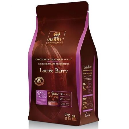 Молочный шоколадный кувертюр Lactee Barry 35,3%, Cacao Barry, 5 кг