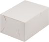 Коробка для пирожных без окошка 150*110*75 мм картон (белая)