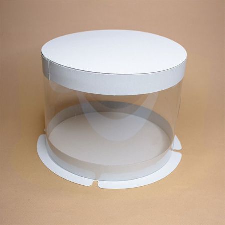 Коробка для торта прозрачная Тубус (Цилиндр) d20 h15 см