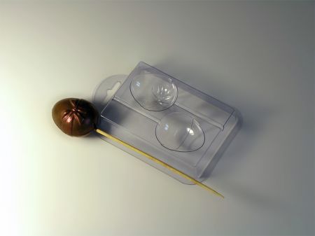 Форма для шоколада "Яйцо с бантиком на палочке"