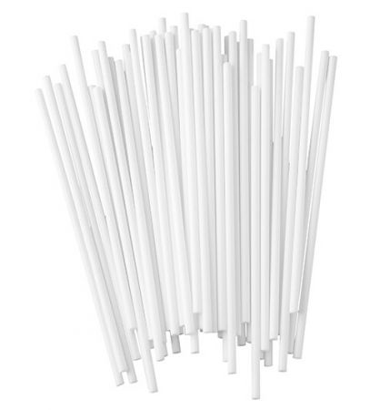 Палочки бумажные для леденцов и кейк-попсов (белые), 8 х 0,3 см, 100 шт