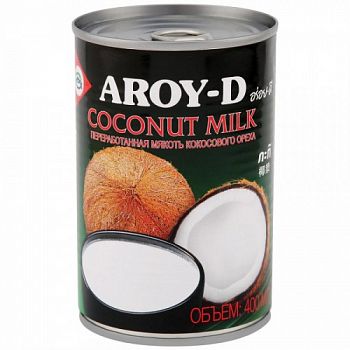 Кокосовое молоко 60%, Aroy-D, 400 мл