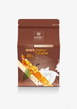 Шоколад белый с карамелью"ZEPHYR CARAMEL"35%, 2,5 кг