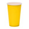 Бумажный стаканчик желтый 300 мл, 1 шт
