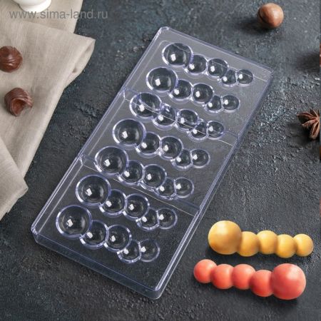 Форма для шоколада «Воздушный», 7 ячеек, 33×16,2×2,5 см