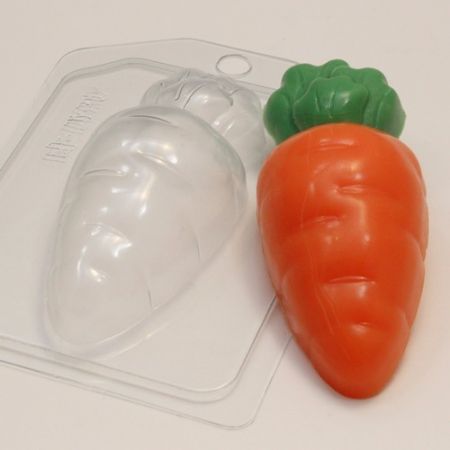 Форма пластиковая: Морковка мультяшная