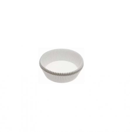 Капсула бумажная для конфет круглая №5 белая d-40 мм, h-21 мм (15-16 шт)