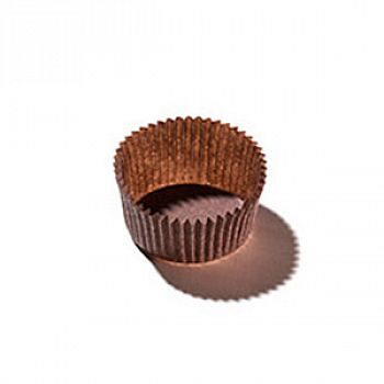 Капсула бумажная для конфет круглая №4 коричневая d-35 мм, h-20 мм (13-15 шт)