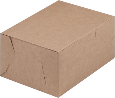 Коробка для пирожных без окошка 150*110*75 мм картон (крафт)