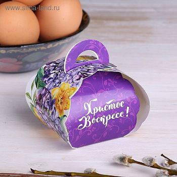 Коробочка подарочная для яйца «Весенние цветы»