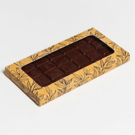 Коробка для шоколада «С любовью», с окном, 17,3 × 8,8 × 1,5 см