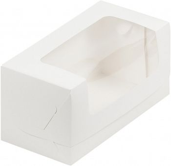 Коробка для кекса 200*100*100 мм (белая)