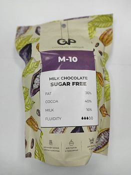 Шоколад молочный GP Chocolate 40% БЕЗ САХАРА M-10, 2,5 кг
